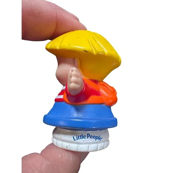 Vintage Fisher-Price Little People Eddie Figure Holding Frog 2002 Collectible To - Picture 3 of 6